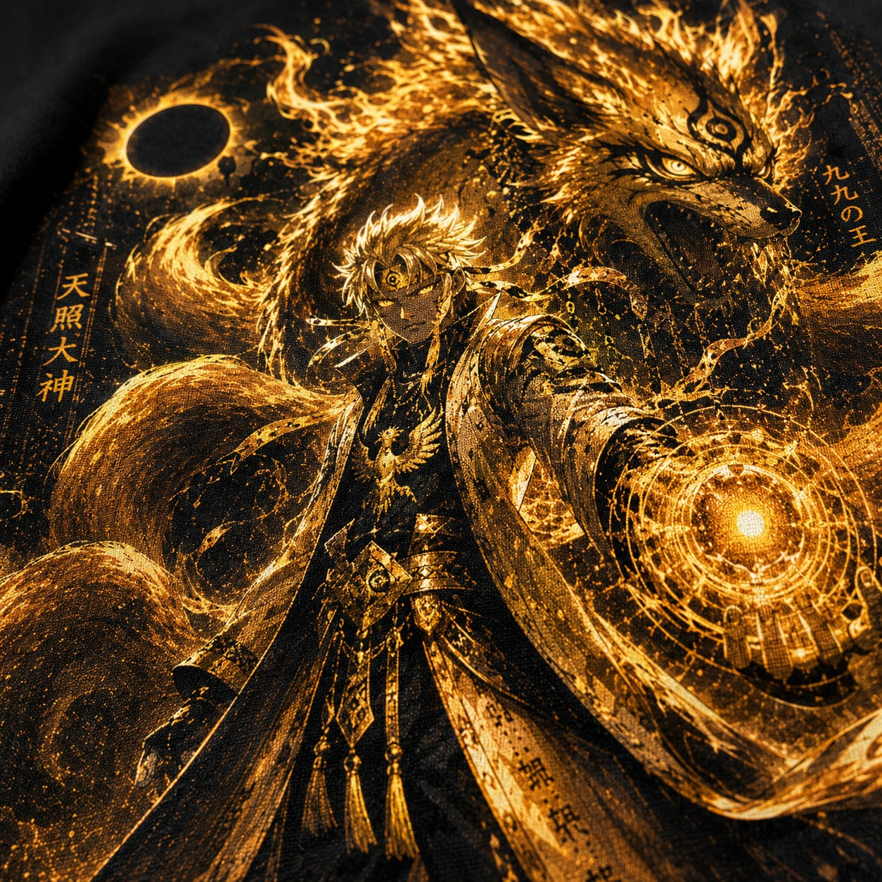 MAVORA Limits Are an Illusion black oversized graphic T-shirt displayed in flat-lay view