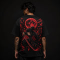 MAVORA Moonfall Blade Tanjiro-inspired black oversized anime T-shirt front view